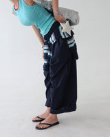 [UNISEX] Linen pintuck banding wide pants