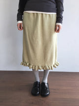 Bagel frill knit skirt (2color)