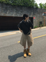 Rain Double Knee Bermuda Pants 2C