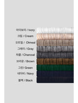 LMN round neck cable cardigan (9 colors)