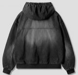 26SS★ クロップデニムフーデッドジャケット