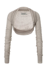 Angel shawl bolero - beige gray 