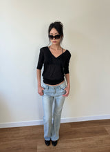 soft bootcut denim pants