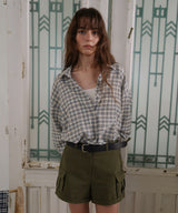 Roll-up cargo shorts_khaki