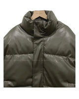 Mute Leather Short Padding Down Jumper 3C