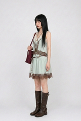イザベルレースシフォンミニドレス