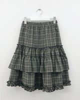 Gotham Check Frill Skirt (2color)
