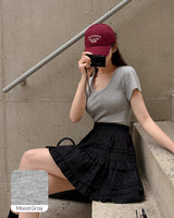 [MADE] Motsu U-neck Short-sleeved T-shirt