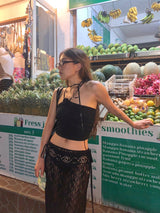 LACE RIBBON SKIRT