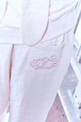 Ribbon bunny hood pants (soft pink)