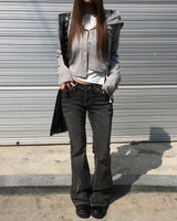 Betty low boots cut pants