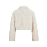 13DE MARZO Bear Face Faux Fur Coat