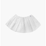 EMBROIDERY LAYERED MINI SKIRT  (White)