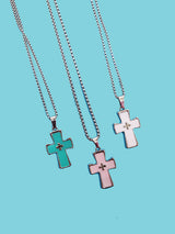 パステルクロスネックレス(3color)