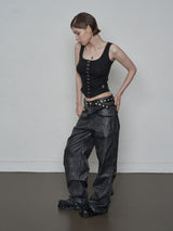 PYTHON LACE PANTS