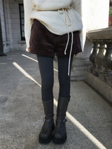 [Guest Look] Corduroy Shorts with Fur Lining (3c)