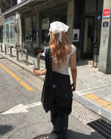 ピンタックスカートパンツ
