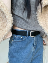 WIDE LEATHER BELT