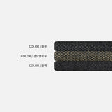 Cross Patch Work Banding Denim Pants (2 Colors)