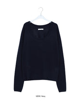 Pabor Deep U-Neck Loose-Fit Knit