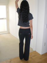 Milly boots cut pants [Black]