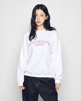 25FW WOMAN アーチシェイプドロゴナッピングスウェットシャツ