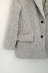 Hairy cream jacket