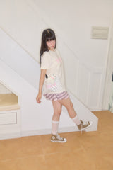 KIRI HEART SKULL BOXY T-SHIRT (CREAM)