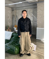 コーティングデニムトラッカージャケット