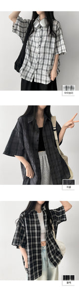 Dia Checkered Short Sleeve Shirt Shirt