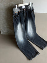 LMN Labo Wide Brush Pintuck Denim Pants (2 colors)