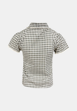 Layla Puff Check Blouse