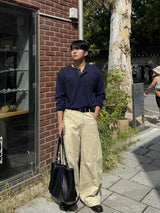 デリヘンリーネックロングスリーブTシャツ