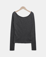 プニ コントラスト レイヤード ロングスリーブ Tシャツ