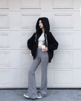 [Bellied made] Movening Color Blocking Two-Way Hooded Zip-up