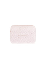 シュガークラッシュキルとラップトップポーチ Baby pink