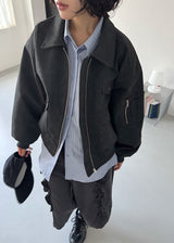 POCKET SUEDE BLOUSON