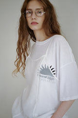 Sheer layered slip, White
