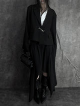 bold buckle cropped jacket (unisex)