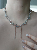 [s.steel] crystal drop chocker | 크리스탈 드롭 초커 목걸이
