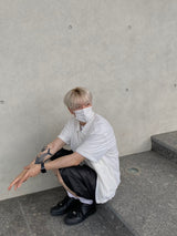 Nylon Pintuck Half Pants 2C