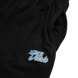 24FW ROUND SCRIPT BOUCLE LOGO PANTS BLACK 