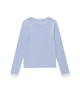 ストライプド ミュージック ノート LS Tシャツ(CV2GFFT554A)