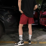 Liu Washing Cotton Banding Shorts