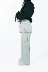 layered frill cargopants