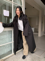 HIGH NECK MAXI TRENCH COAT (3C)