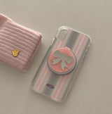 【MADE】ミラートーク_ピンクリボンボールミラートーク_ベーシックスマートトック