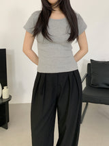 [1+1] ルエル ラウンドネック半袖Tシャツ