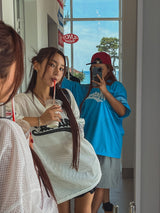 バスケットVネックメッシュ半袖Tシャツ