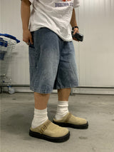 [1+1] Denim Carpenter Bermuda Shorts